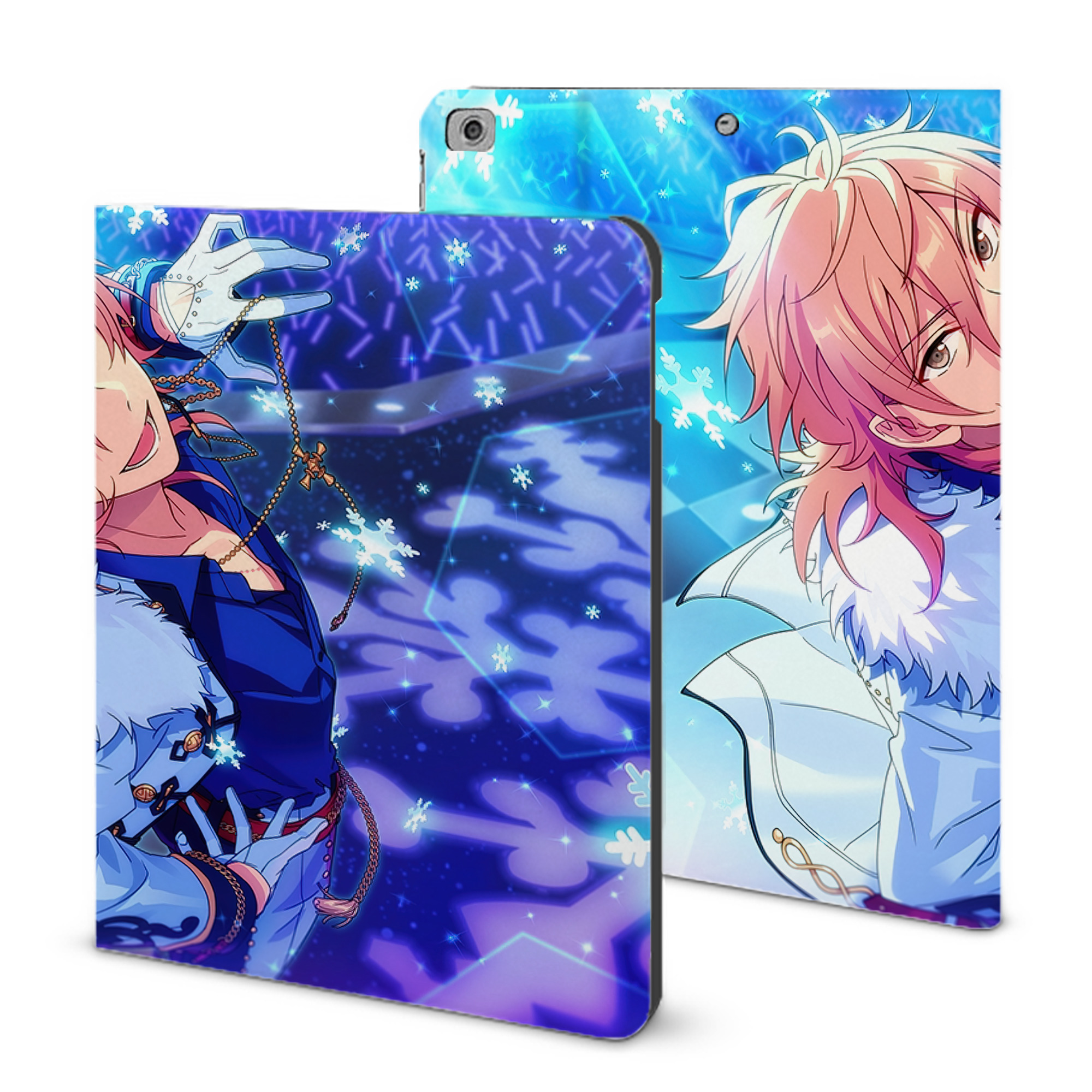 （画像用） あんさんぶるスターズ! Ensemble Stars IPad ケース ブック型 PUレザー TPU 耐衝撃 軽量 薄型 ペン収納なし 全面保護 IPad 各モデル対応
